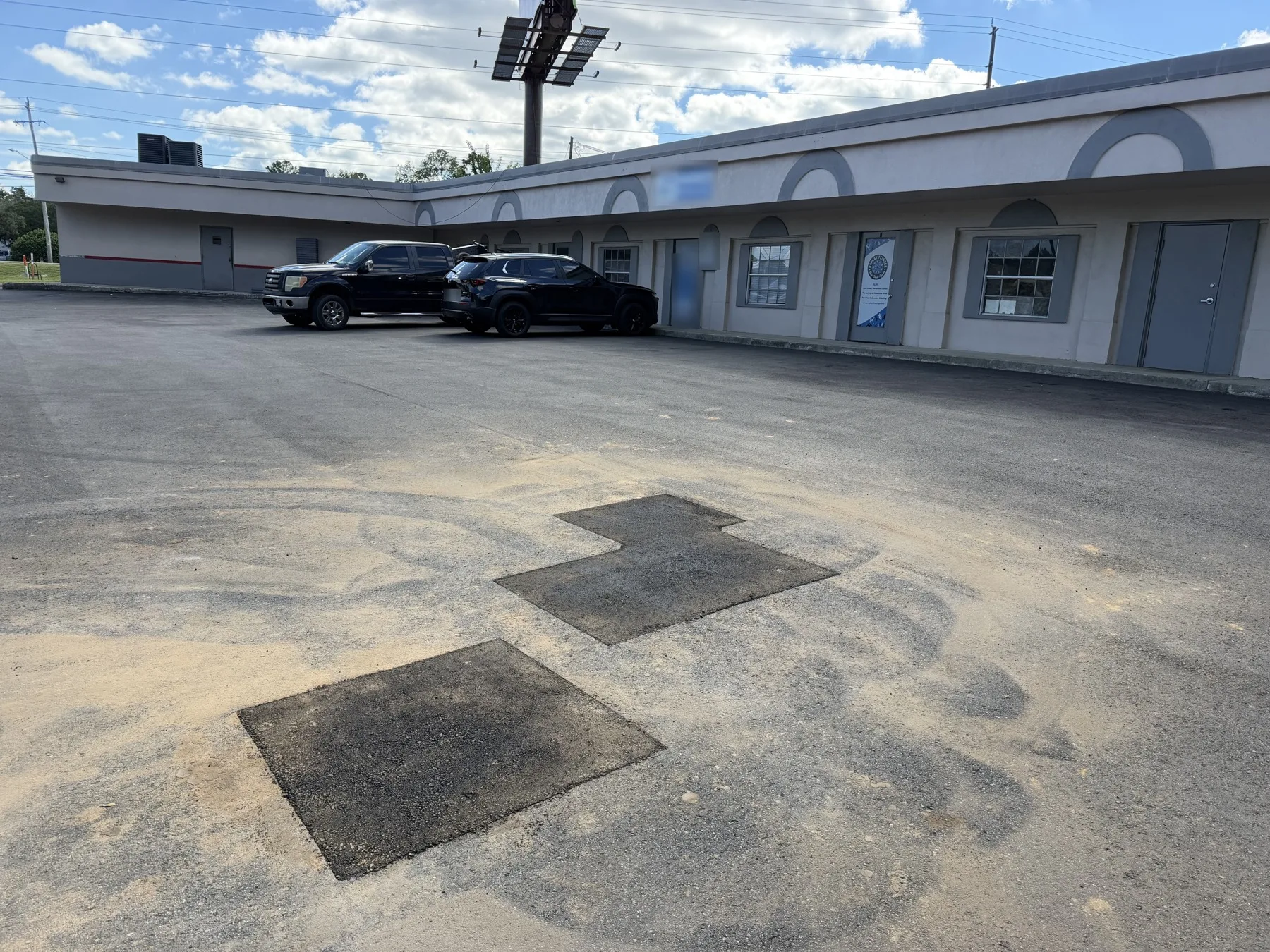 Utility Cut Patch at Papa John's on Apalachee Parkway in Tallahassee, FL